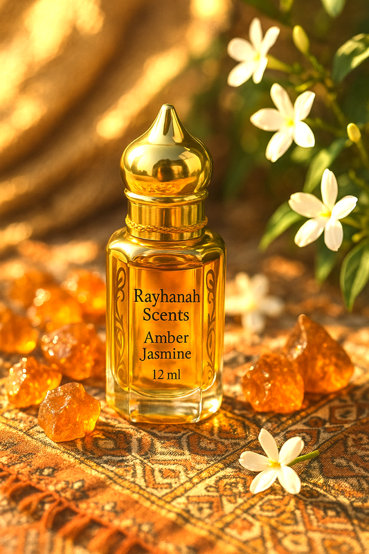 Amber Jasmine – Floral Oriental Perfume Oil (Alcohol-Free, Unisex)