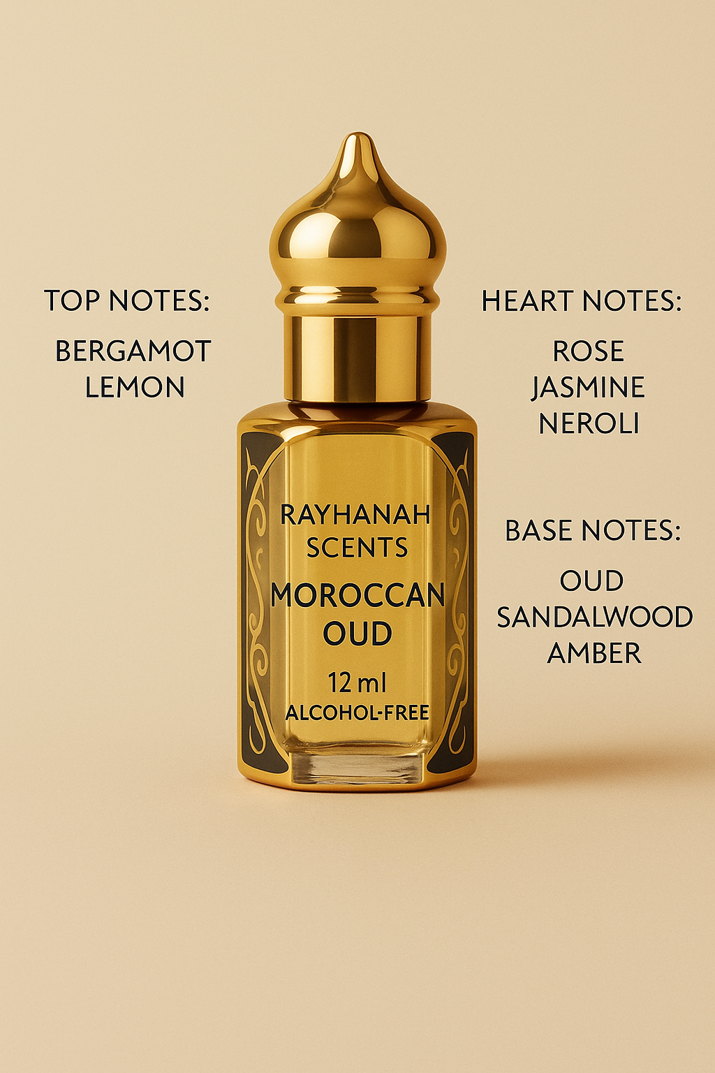 Moroccan Oud – Exotic Arabian Perfume Oil (Alcohol-Free, Unisex)